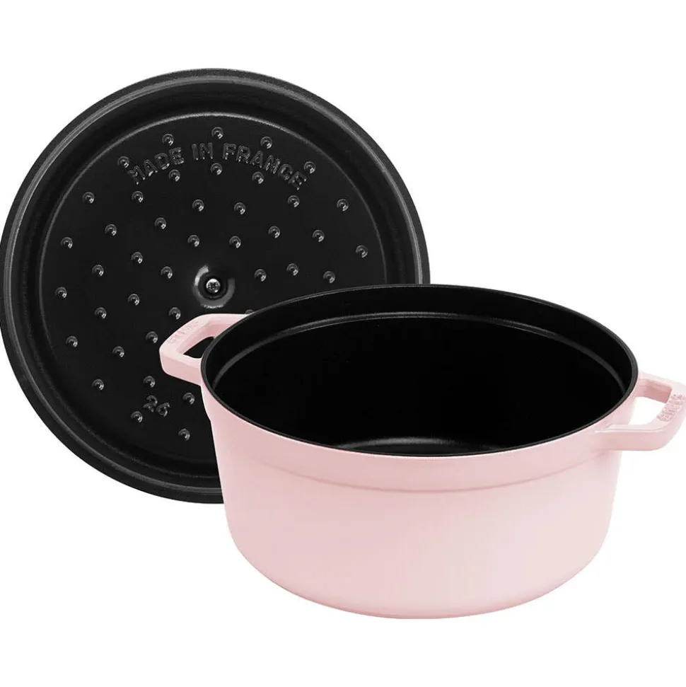 Staub France Cast Iron Round Cocotte 10" (Sorbet Rose)