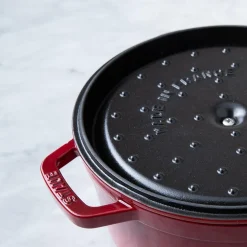 Staub French 5.2L Cast Iron Round Cocotte (Cherry)