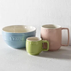 Staub MacAron Ceramic Espresso Mugs - Set of 6 (Multi Colour)