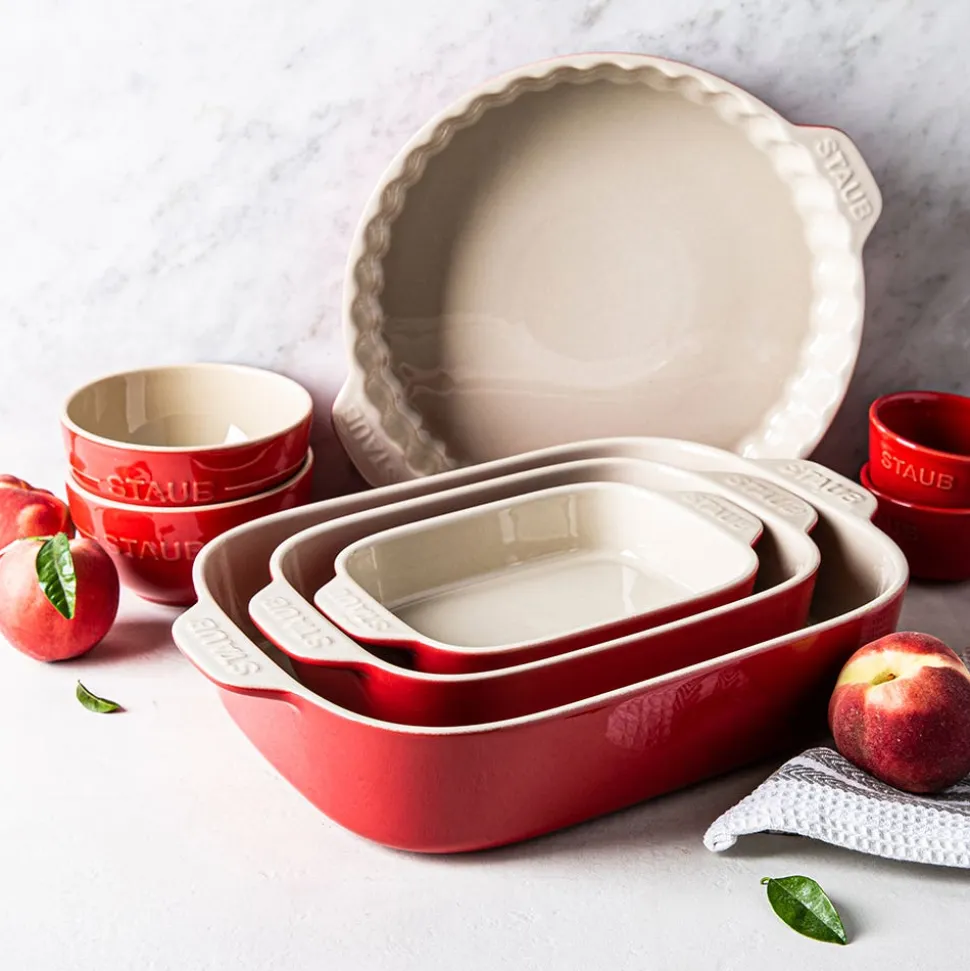Staub Made In Portugal Ramekin - Set of 2 (Cherry/White)