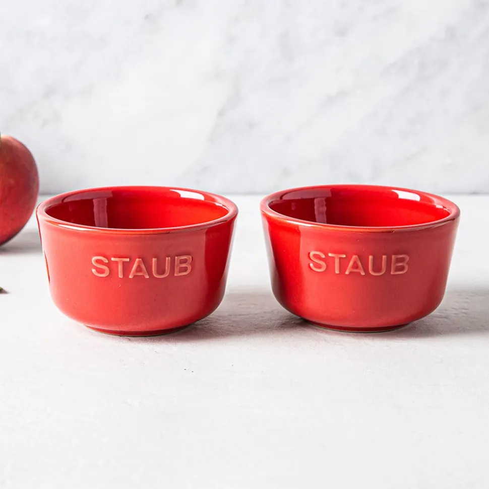 Staub Made In Portugal Ramekin - Set of 2 (Cherry/White)