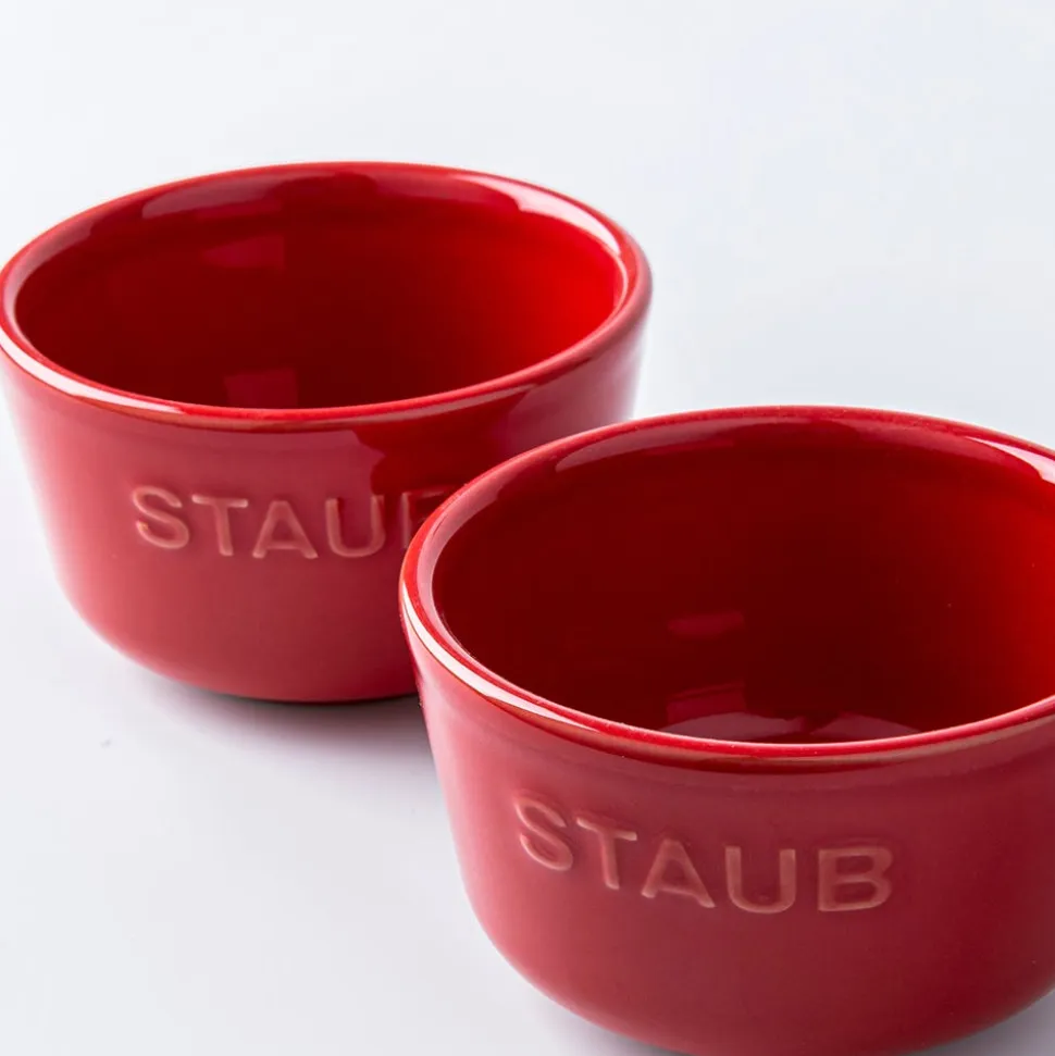 Staub Made In Portugal Ramekin - Set of 2 (Cherry/White)