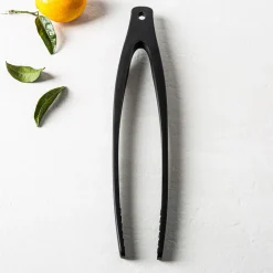 Staub Prep Simple Silicone Tongs (Black)