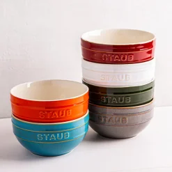 Staub Rainbow Ceramic Bowls - Set of 6 700ml