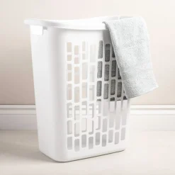 Sterilite Open Easy Carry Plastic Laundry Hamper 1.8 bushel (White)