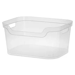 Sterilite Organize 'Large' Plastic Storage Open Bin (Clear) 14.3x11x7