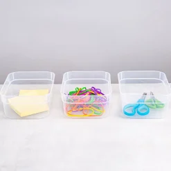 Sterilite Organize 'Medium' Plastic Storage Tray - Set of 3 (Clear)