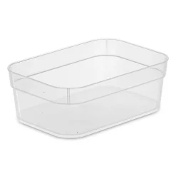 Sterilite Organize 'Medium' Plastic Storage Tray - Set of 3 (Clear)