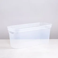 Sterilite Organize 'Narrow' Plastic Storage Bin (Clear) 15x6.25x6.25"