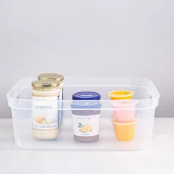 Sterilite Organize 'Short' Plastic Storage Bin (Clear) 15x12.25x5.25