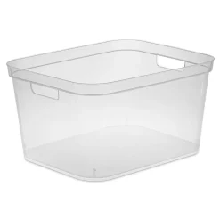 Sterilite Organize 'Tall' Plastic Storage Bin (Clear) 15x12.24x8.25