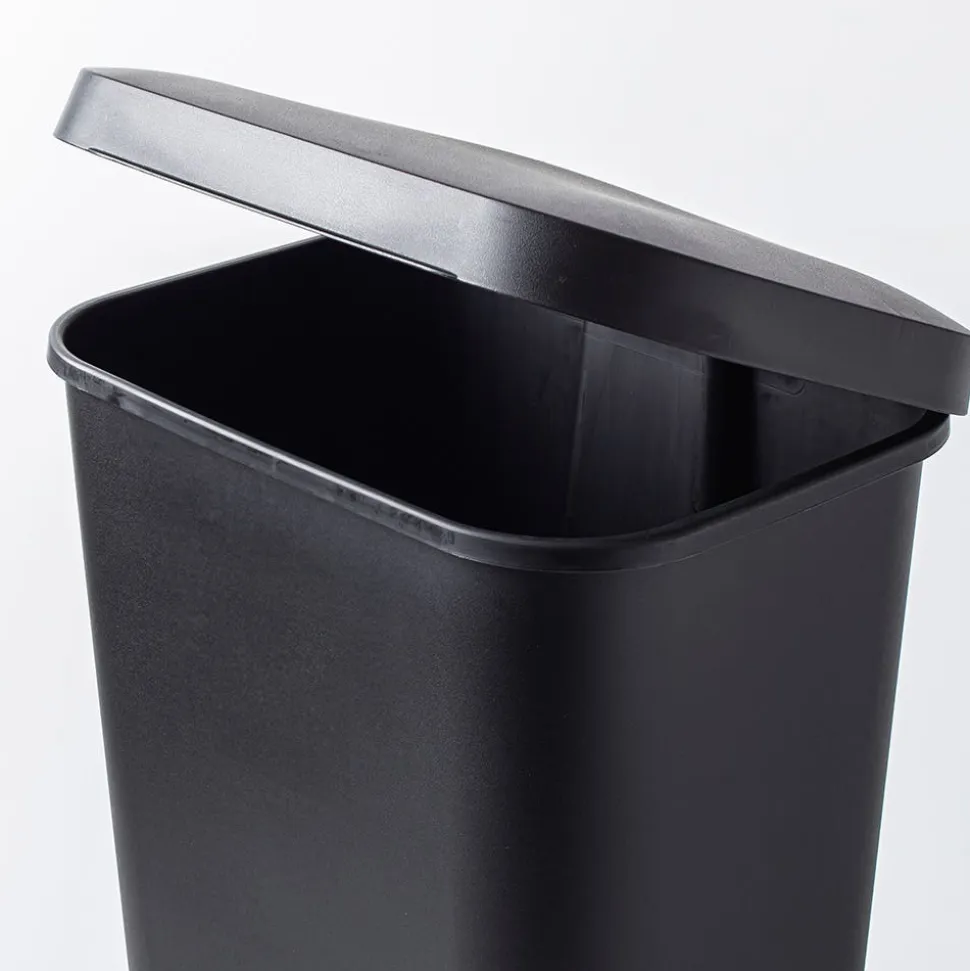 Sterilite Stepon Garbage Can 45 L (Black)