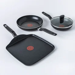 T-Fal Essential Grill/Frypan Combo - Set of 4 (Black)
