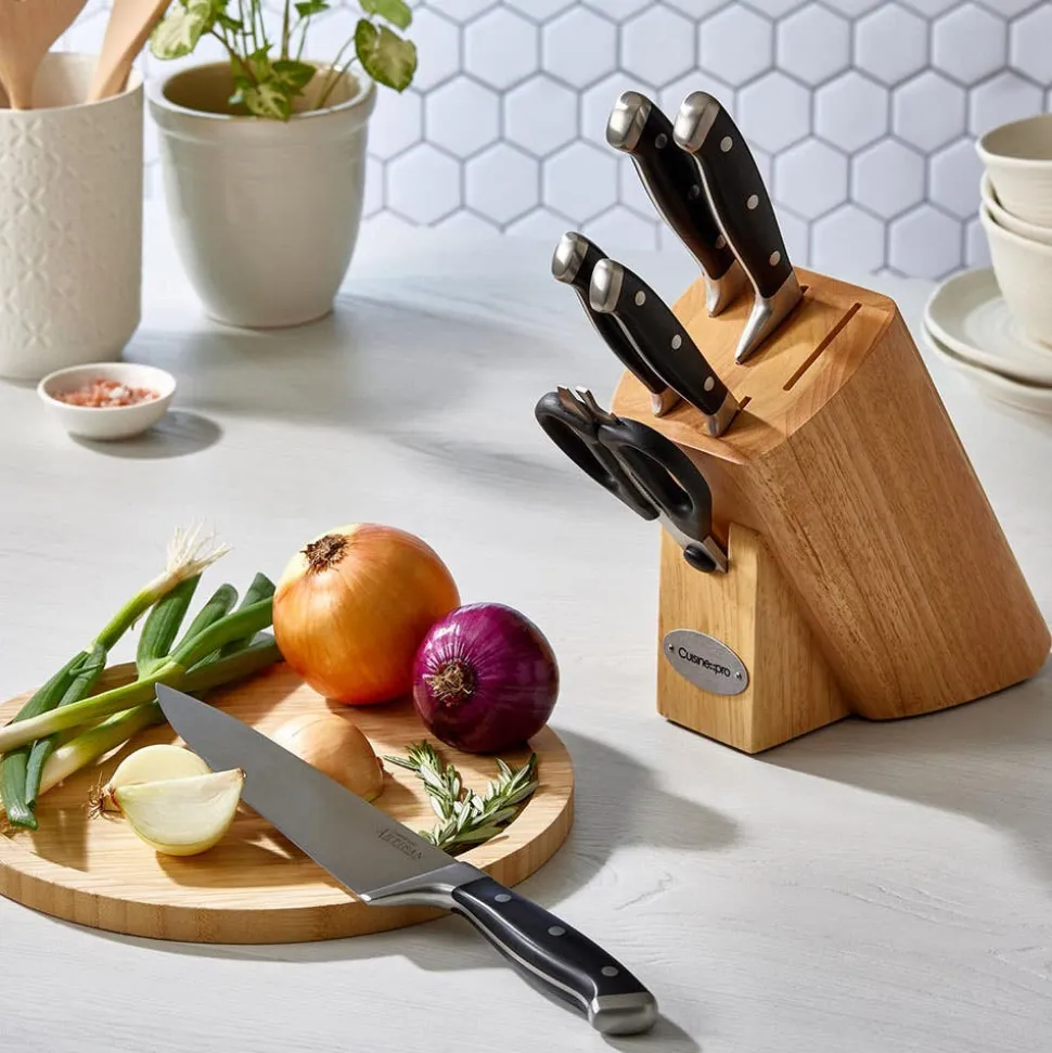 The Custom Chef Cuisine::pro Artisan 'Licht' Knife Block - 7pc