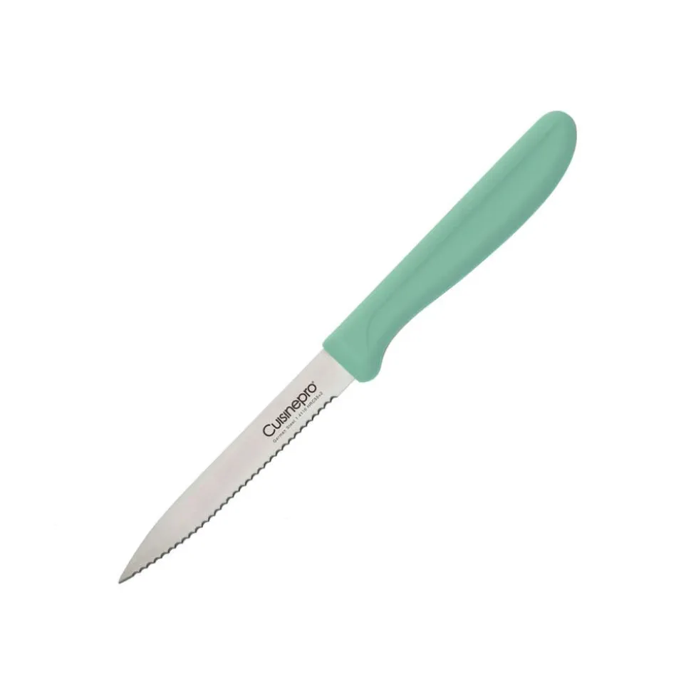 The Custom Chef Cuisine::pro Classic Serrated 4" Utility Knife (Teal)