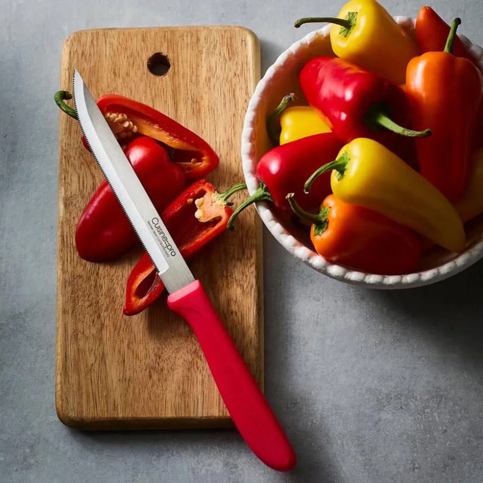 The Custom Chef Cuisine::pro Classic 5" Utility Knife (Red)