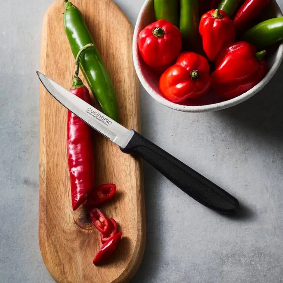 The Custom Chef Cuisine::pro Classic 4" Round Tip Multi Knife (Black)