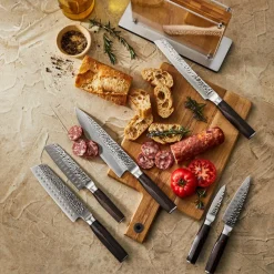 The Custom Chef Cuisine::pro Damashiro 'Shi' Knife Block - 7pc