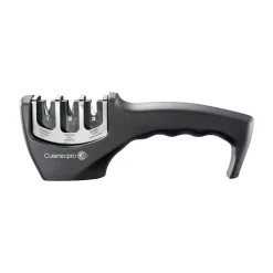 The Custom Chef Cuisine::pro Id3 Knife Sharpener (Black/SSteel)