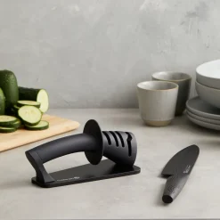 The Custom Chef Cuisine::pro Id3 Black Samurai Scissor-Knife Sharpener
