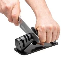 The Custom Chef Cuisine::pro Id3 Black Samurai Scissor-Knife Sharpener