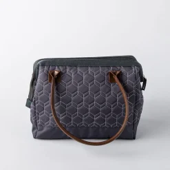 Thermos Alta Premium 'Geo Quilted' Insulated Lunch Bag (Navy)
