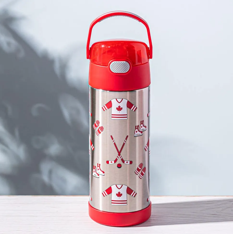 Thermos Canadiana 'Hockey' Insulated Sport Bottle 400ml (Red)