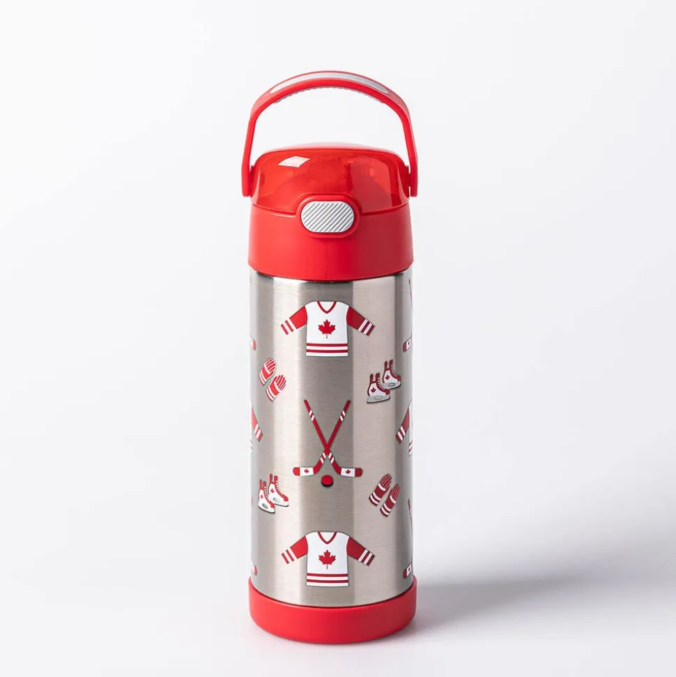 Thermos Canadiana 'Hockey' Insulated Sport Bottle 400ml (Red)