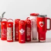 Thermos Canadiana 'True North' Double Wall Tumbler 1L (White/Red)