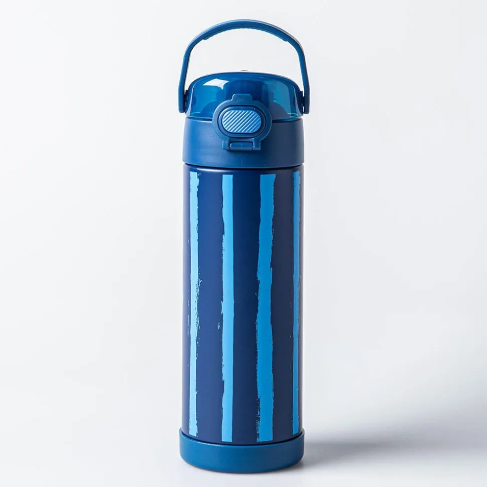 Thermos Double Wall 'Nautical Stripes' Funtainer Bottle 470ml (Blue)