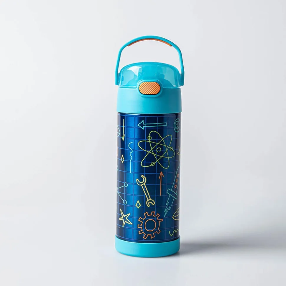 Thermos Double Wall 'Robot Doodles' Funtainer Sport Bottle 410ml