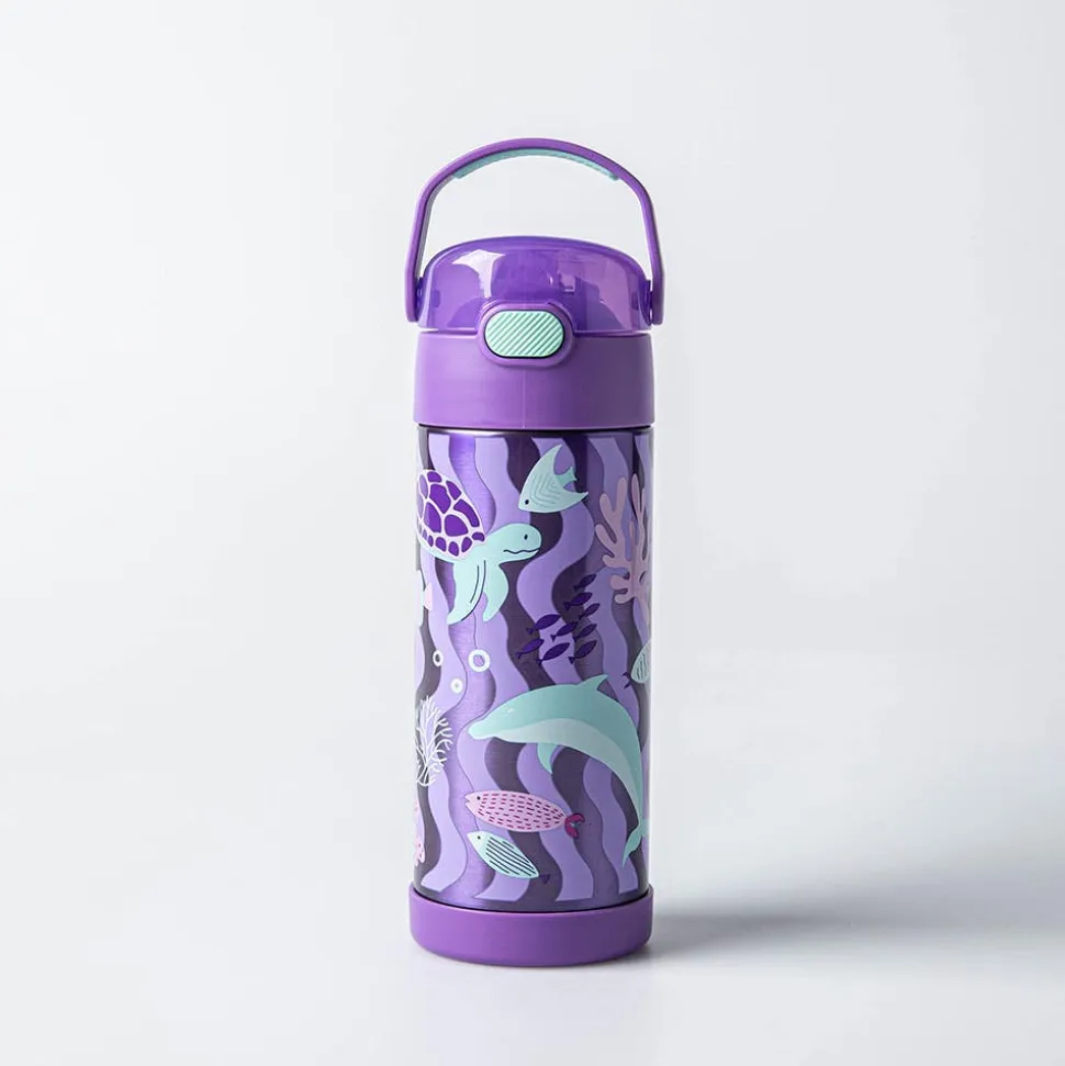 Thermos Funtainer 'Ocean Pals' Insulated Sport Bottle (Purple)