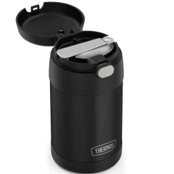 Thermos Funtainer Thermal Food Storage Jar-Spoon (Matte Black)
