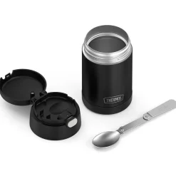 Thermos Funtainer Thermal Food Storage Jar-Spoon (Matte Black)