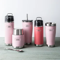 Thermos Icon Series Double Wall Bottle with Spout (Sunset Pink)