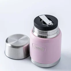 Thermos Icon Series Thermal Food Jar with Spoon (Sunset Pink)