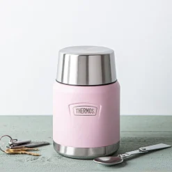 Thermos Icon Series Thermal Food Jar with Spoon (Sunset Pink)