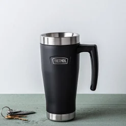 Thermos Icon Series Thermal Travel Mug with Handle (Granite)