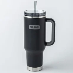 Thermos Icon Series Travel Mug with Straw 40oz. (Granite)