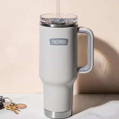 Thermos Icon Series Travel Mug with Straw 40oz. (Sandstone)
