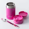 Thermos Thermal Food Storage Jar w/Spoon 16oz. (Neon Pink)