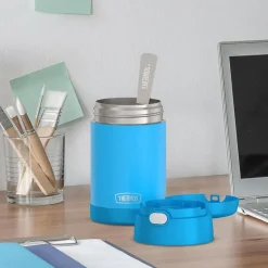 Thermos Thermal Food Storage Jar w/Spoon 16oz. (Electric Blue)