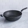 The Rock Gourmet Non-Stick Wok-Stir Fry Pan (Grey)