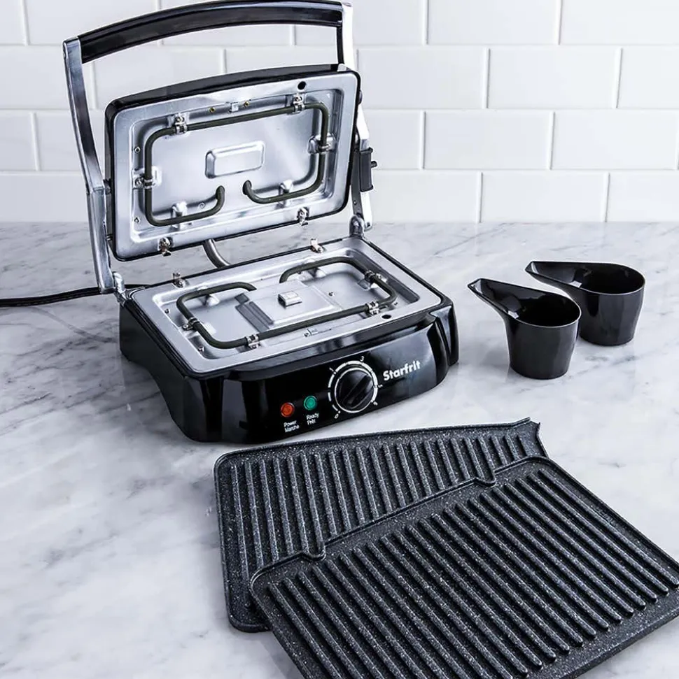 The Rock Ribbed Panini Grill (Black)