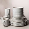 Thomson Pottery Loft Stoneware Dinnerware - Set of 16 (Linen)