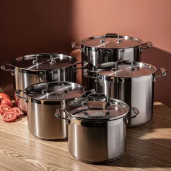 Tramontina Gourmet Stock Pot with Lid 7.5L (Stainless Steel)