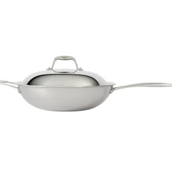 Tramontina Sea-Gourmet Wok with Lid (Stainless Steel)