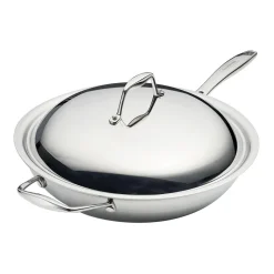 Tramontina Sea-Gourmet Wok with Lid (Stainless Steel)
