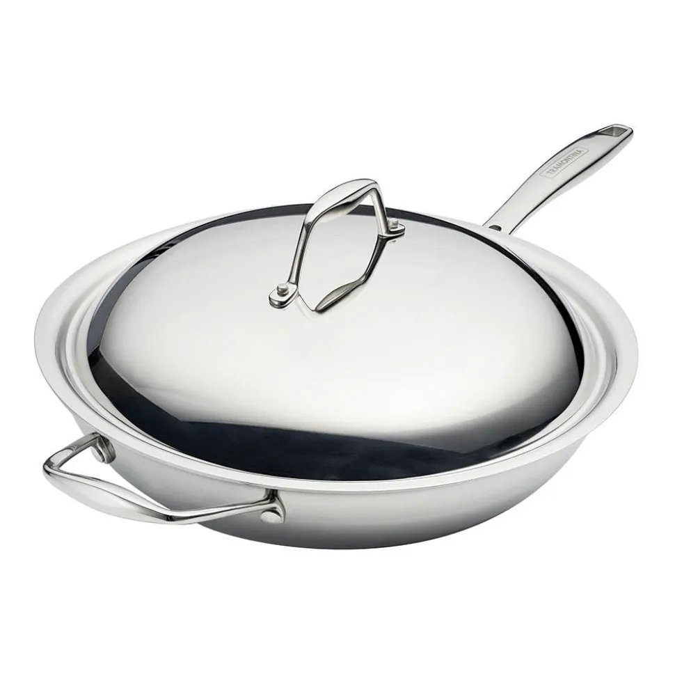 Tramontina Sea-Gourmet Wok with Lid (Stainless Steel)