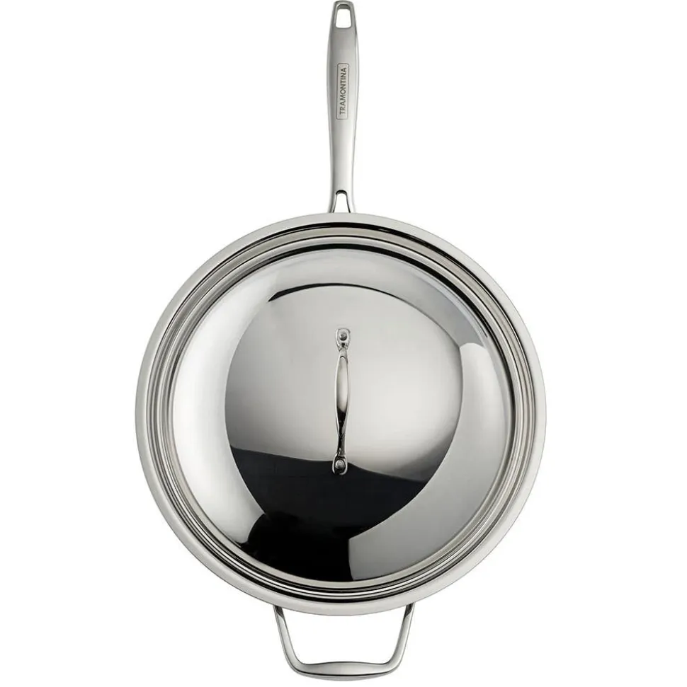 Tramontina Sea-Gourmet Wok with Lid (Stainless Steel)